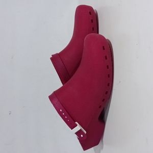 COPY - Bihos Calzuro Padova back syrap Red Clogs size 8.5-9 ( men’s)